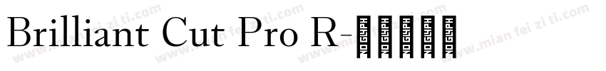 Brilliant Cut Pro R字体转换